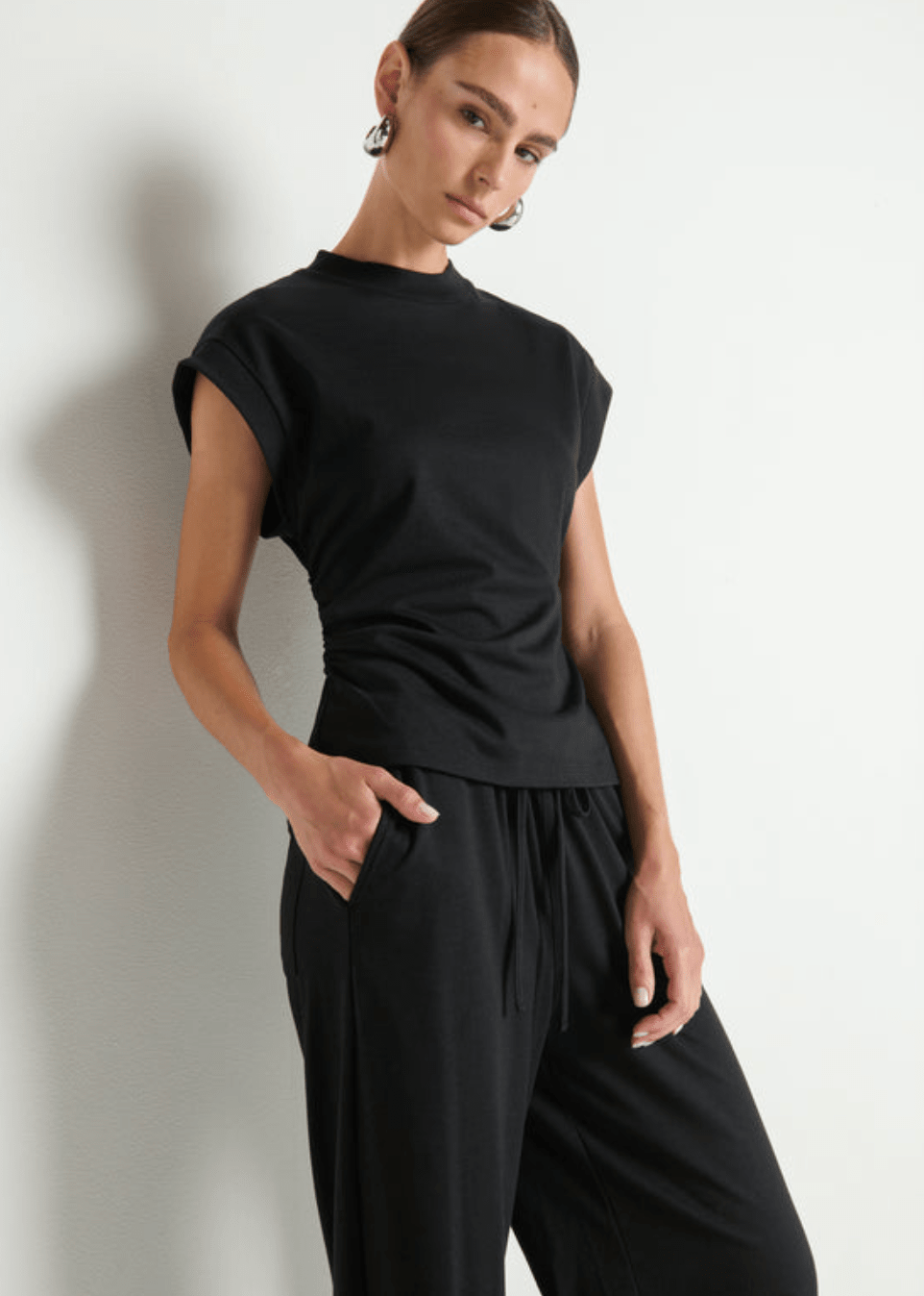 Andrea side shirred top - Heart On A Hanger