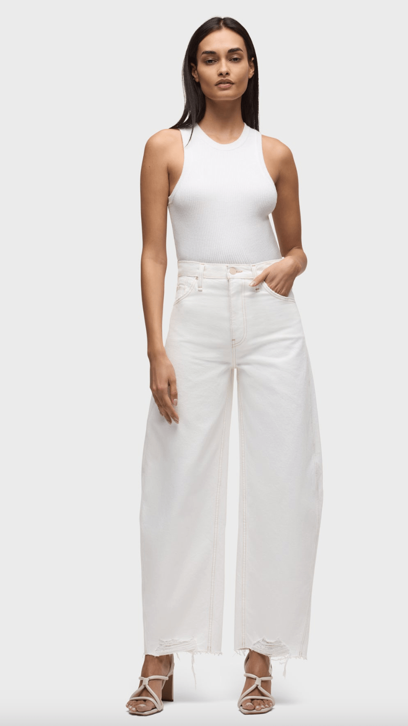 Bailey relaxed low rise barrel jeans - Heart On A Hanger