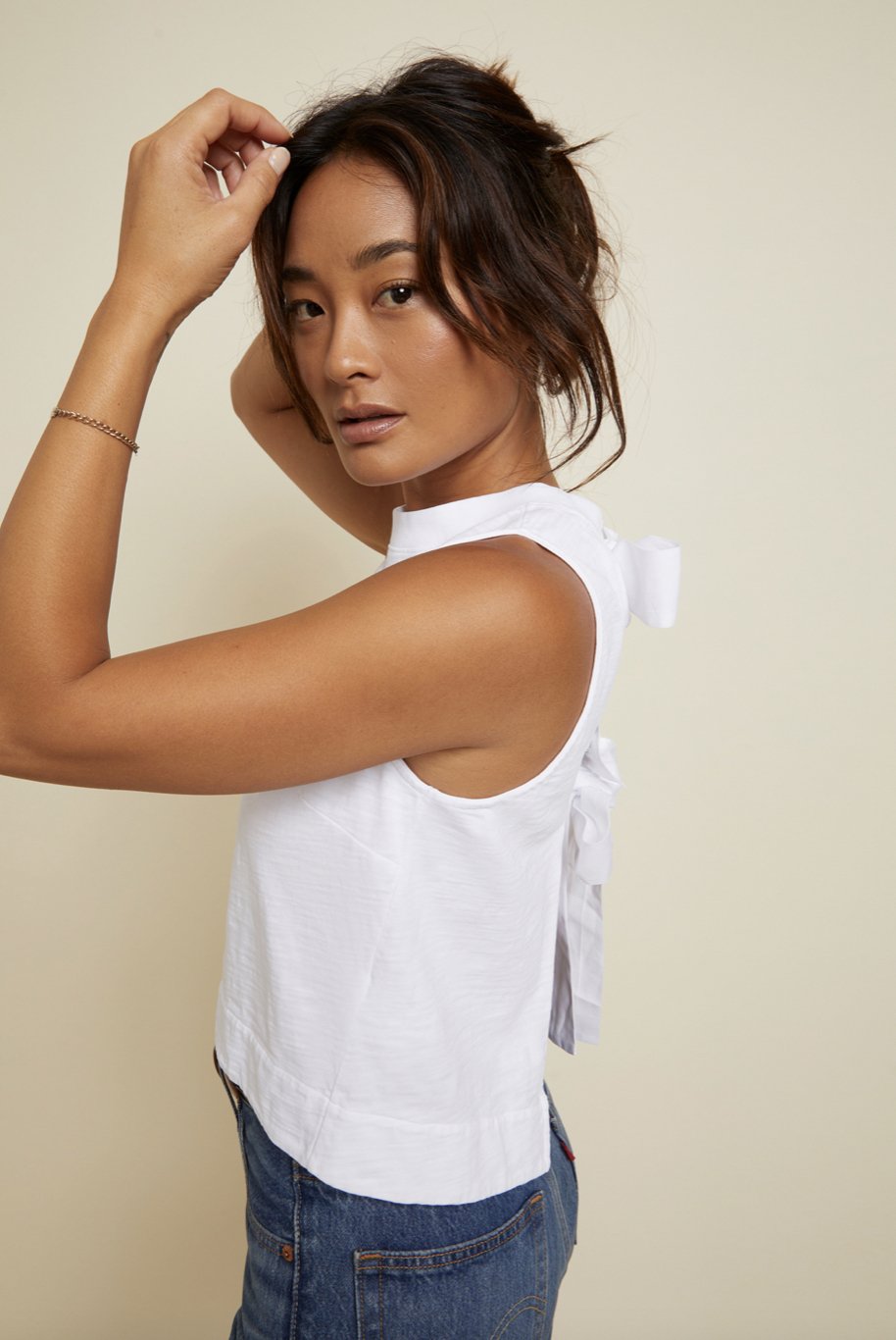 Britt Tie Back Tank - Heart On A Hanger