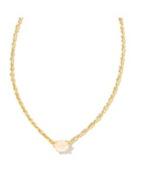 Cailin crystal gold champagne opal necklace - Heart On A Hanger