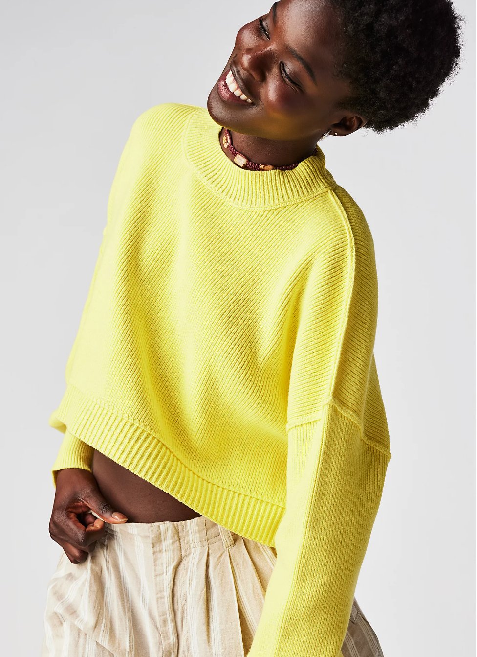 Easy street crop pullover - Heart On A Hanger