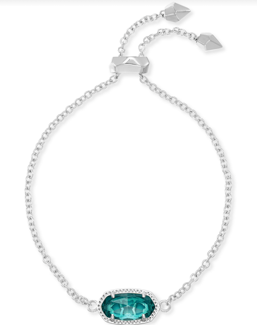 Elaina delicate chain bracelet in london blue - Heart On A Hanger