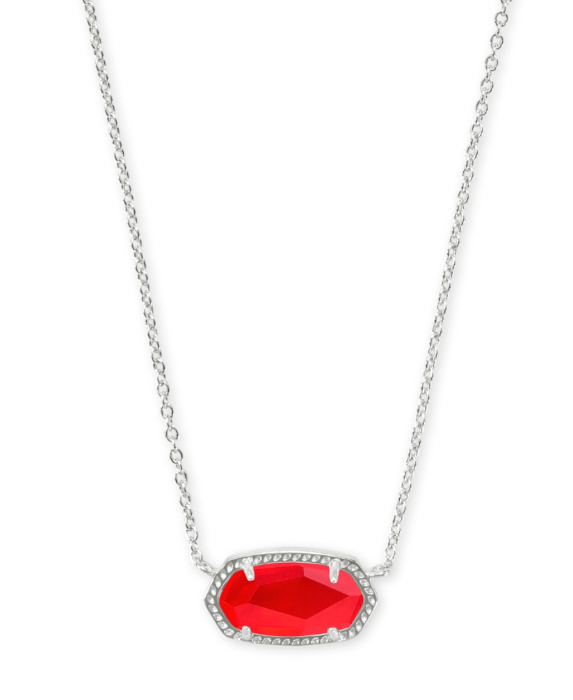Elisa necklace rhode red illusion - Heart On A Hanger