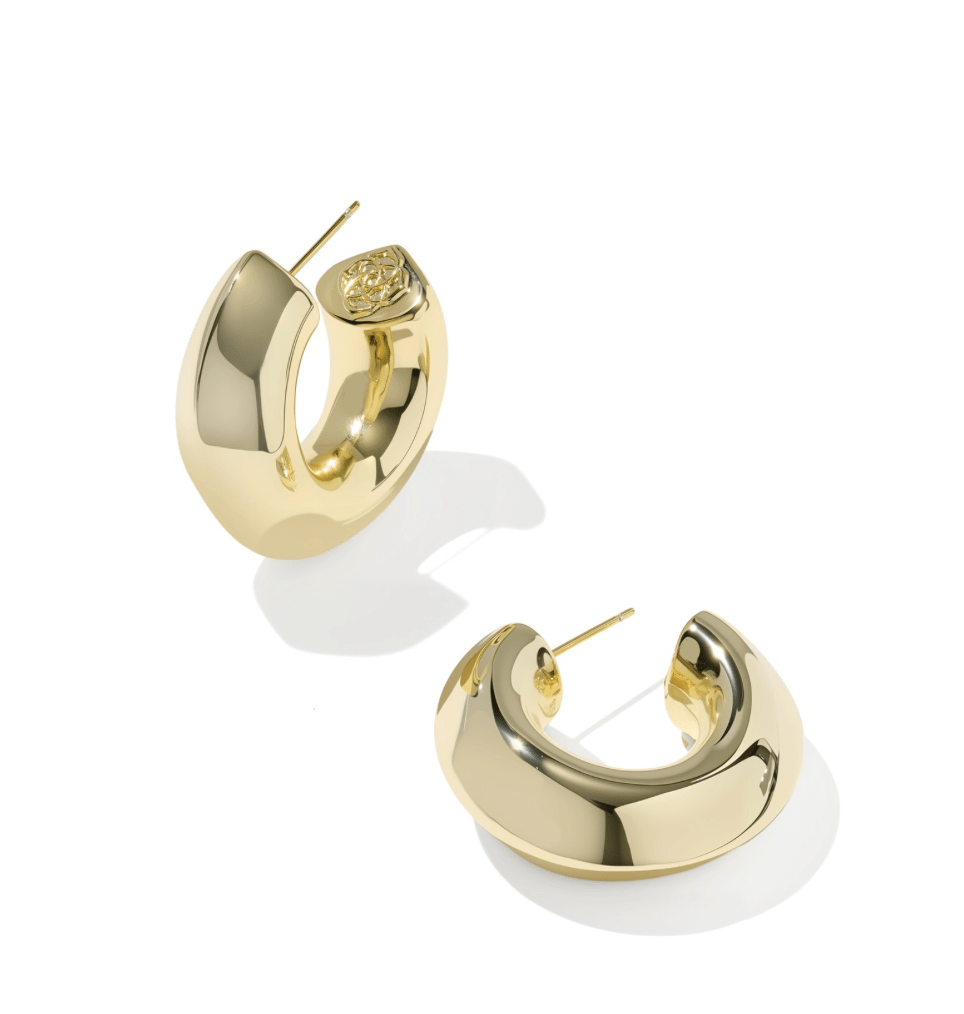 Embry hoop earrings in gold - Heart On A Hanger