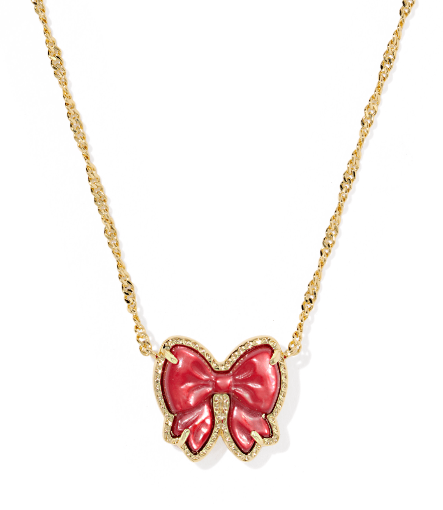 Haley bow pendant - Heart On A Hanger