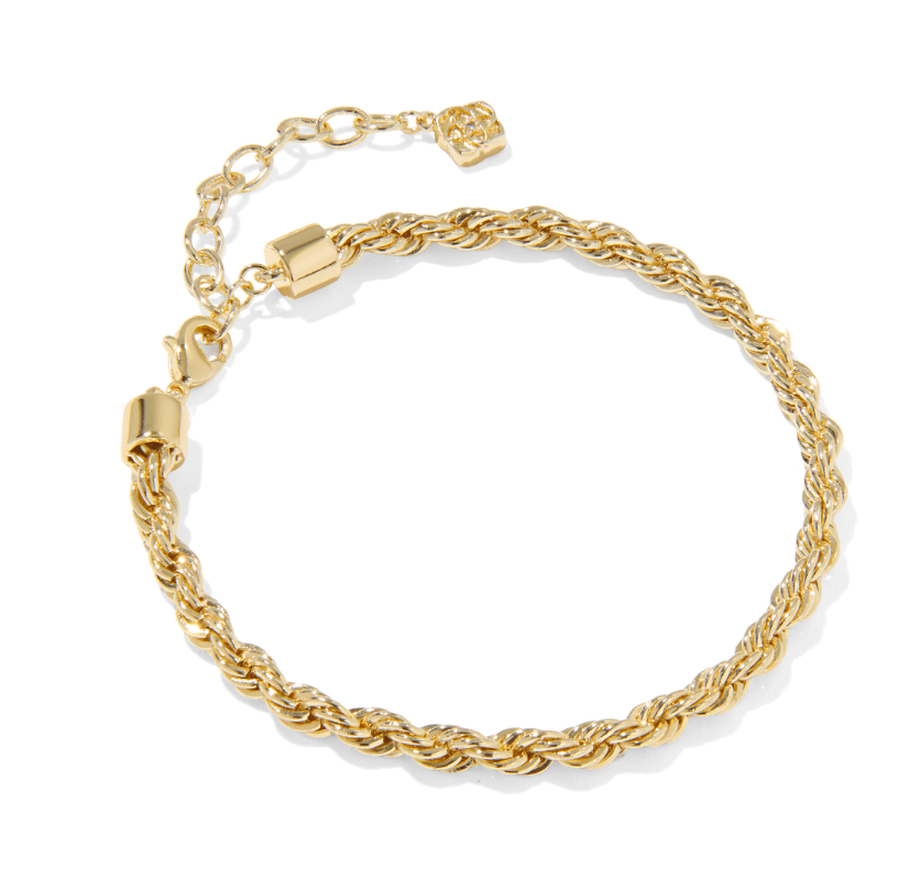 Isabelle chain bracelet in gold - Heart On A Hanger