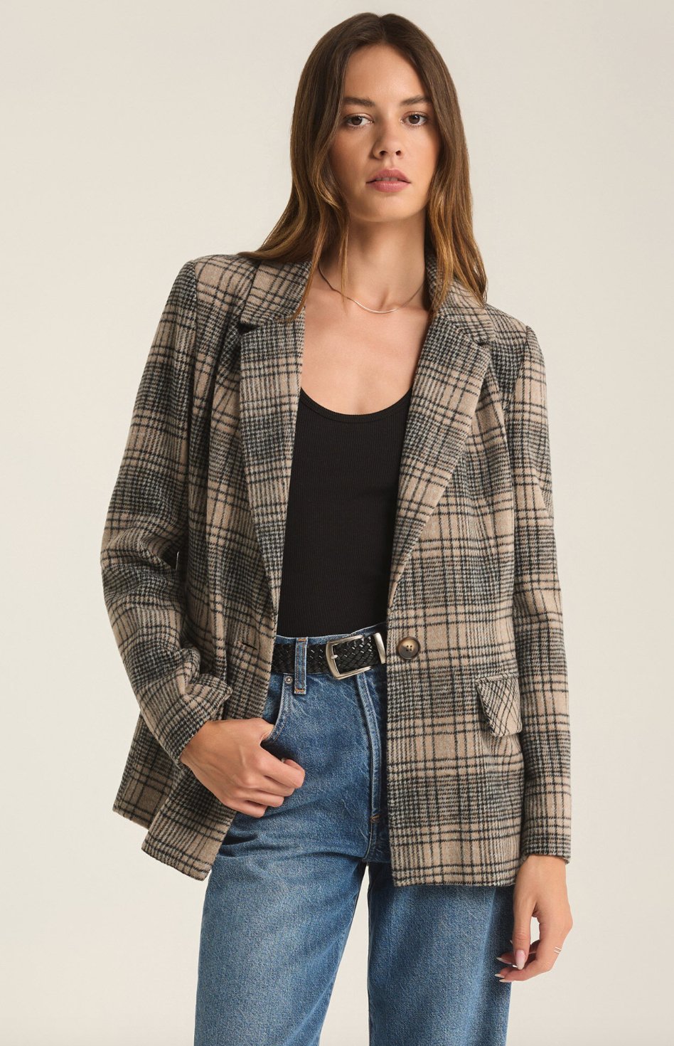 Kingston relaxed plaid blazer - Heart On A Hanger
