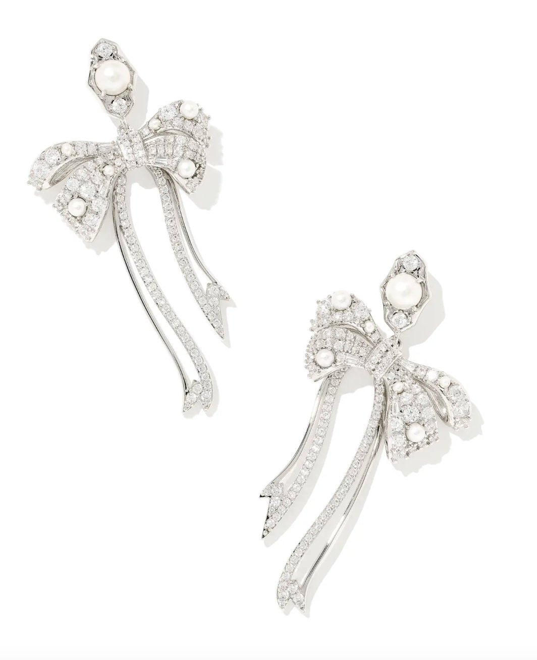 Krista bow earring - Heart On A Hanger