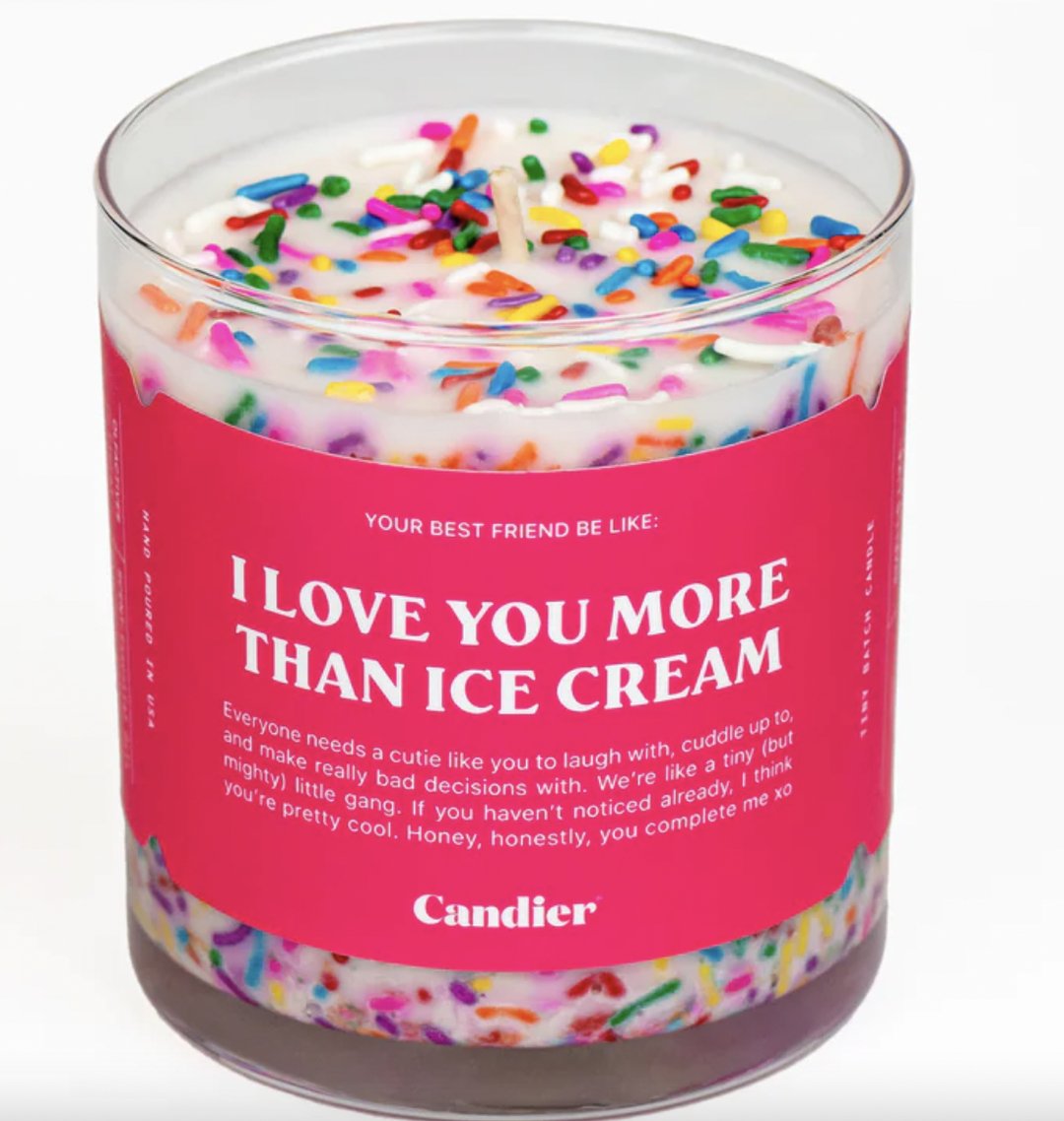 Love You More Than Ice Cream - Heart On A Hanger