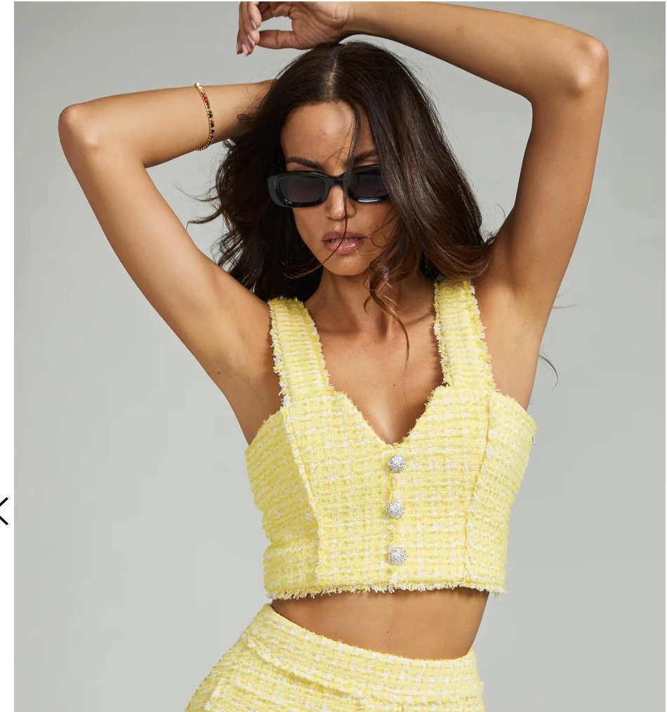 Maddie Tweed Top - Heart On A Hanger