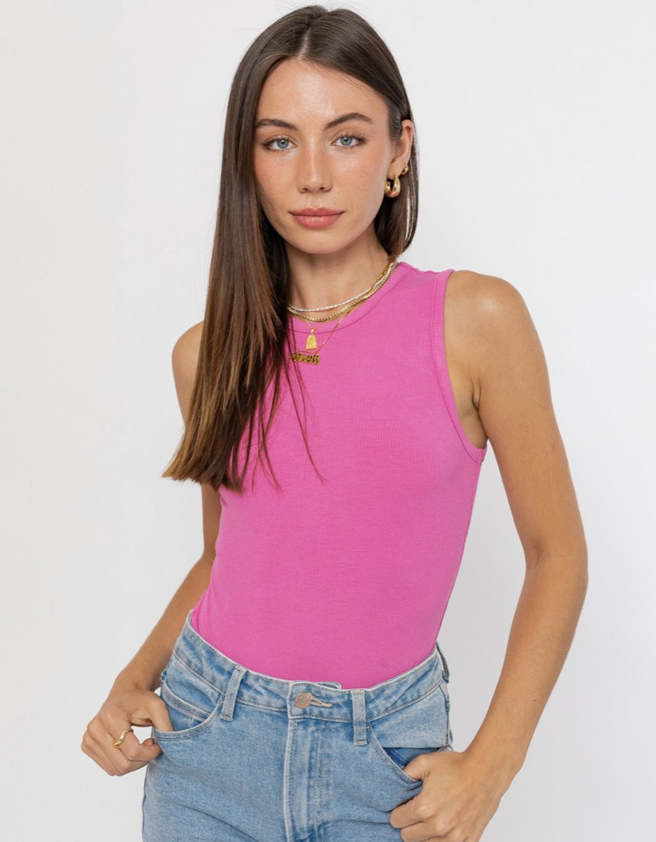 Magenta Bodysuit - Heart On A Hanger