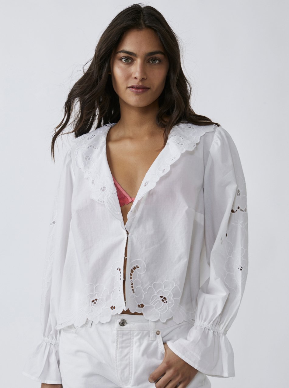 Maisie Cutwork Top - Heart On A Hanger