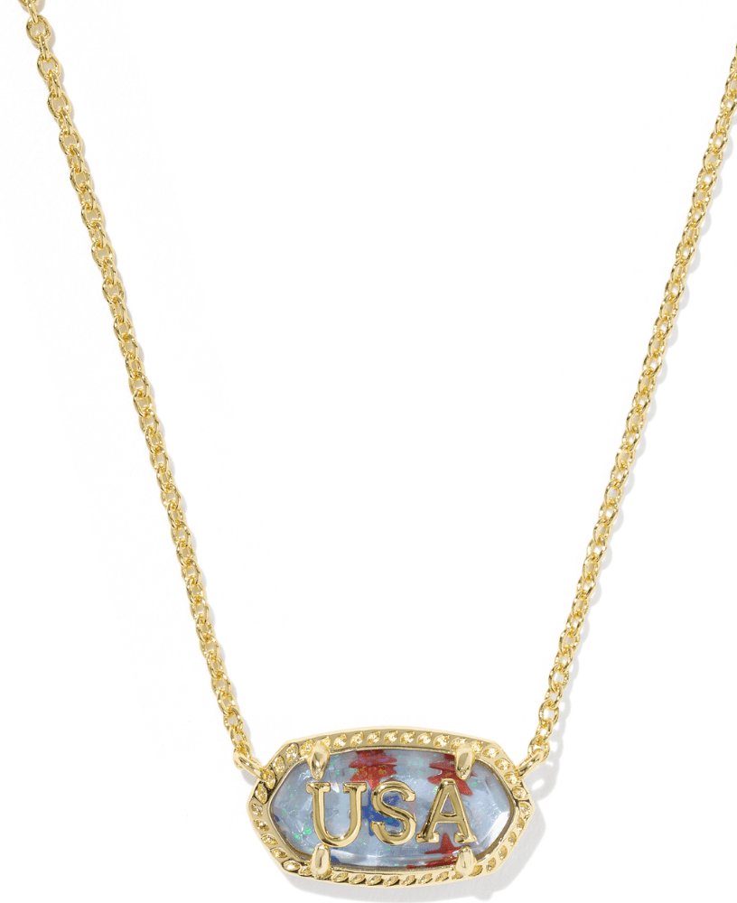 Mini Cassidy short necklace in gold red illusion - Heart On A Hanger