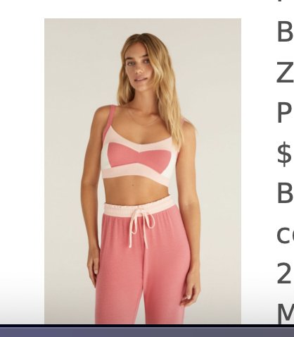 Mix Color Tank Bra - Heart On A Hanger