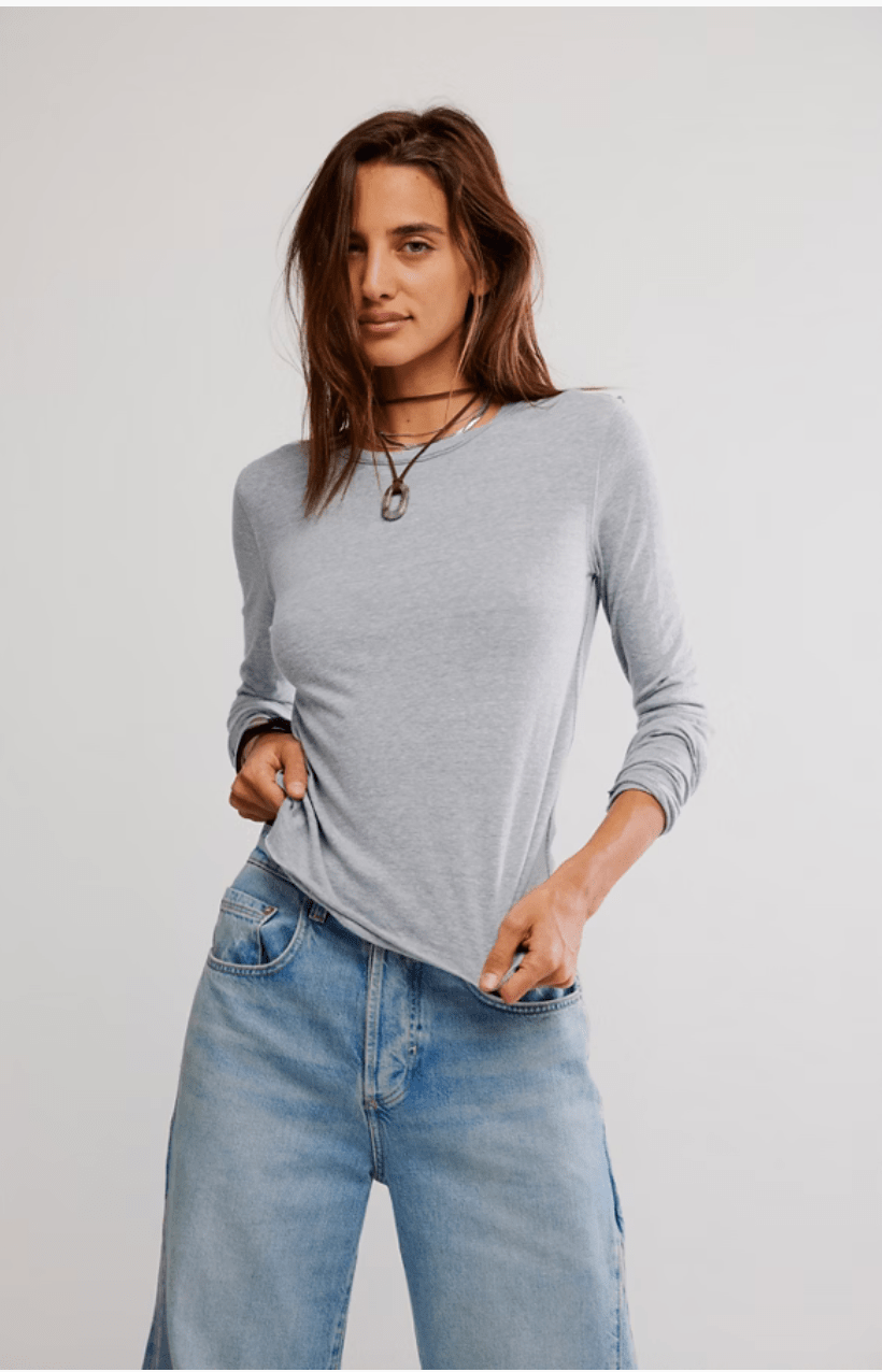 Nova long sleeve in greyhound - Heart On A Hanger