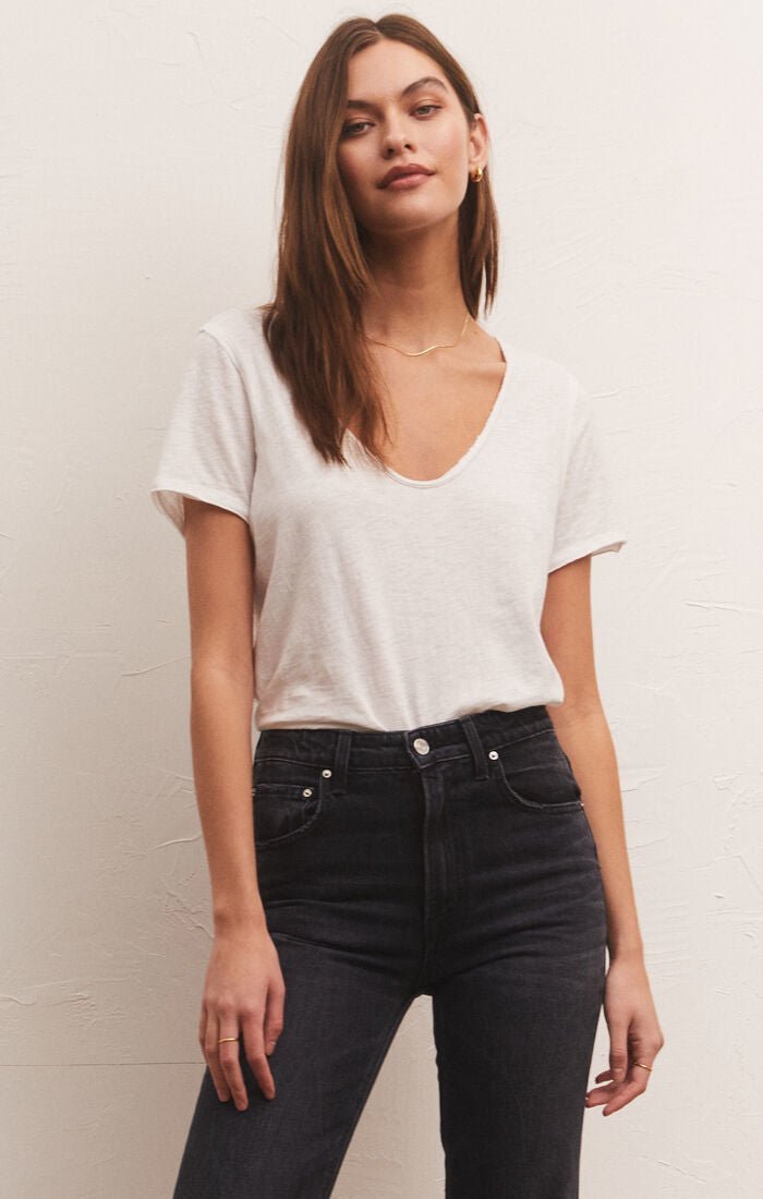 On Repeat Slub Tee - Heart On A Hanger