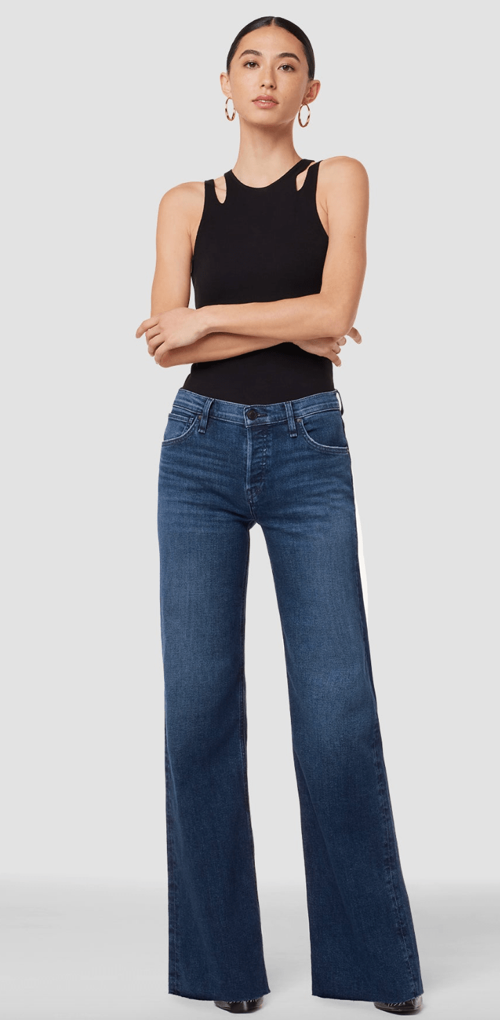 Rosie high rise wide leg in dover - Heart On A Hanger