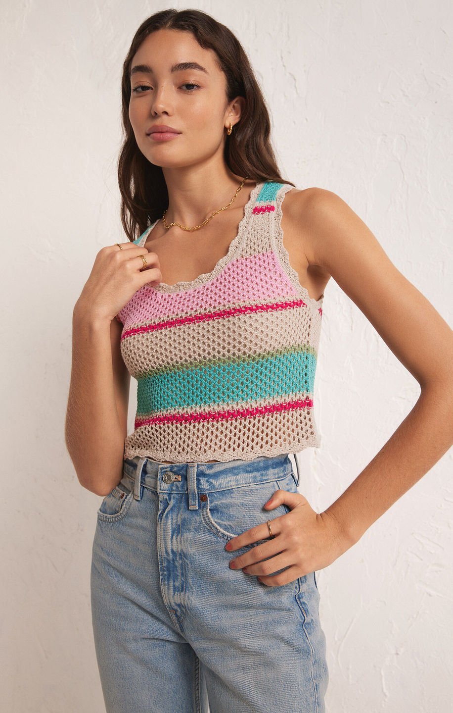 Sol striped sweater tank - Heart On A Hanger
