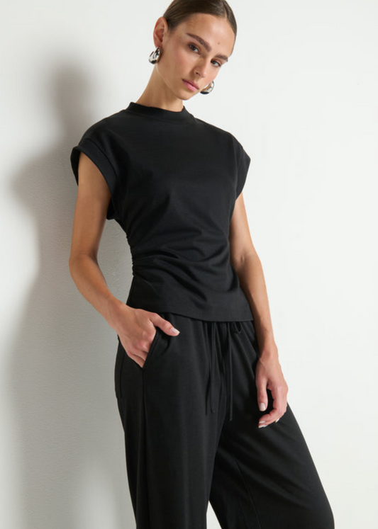 Andrea side shirred top