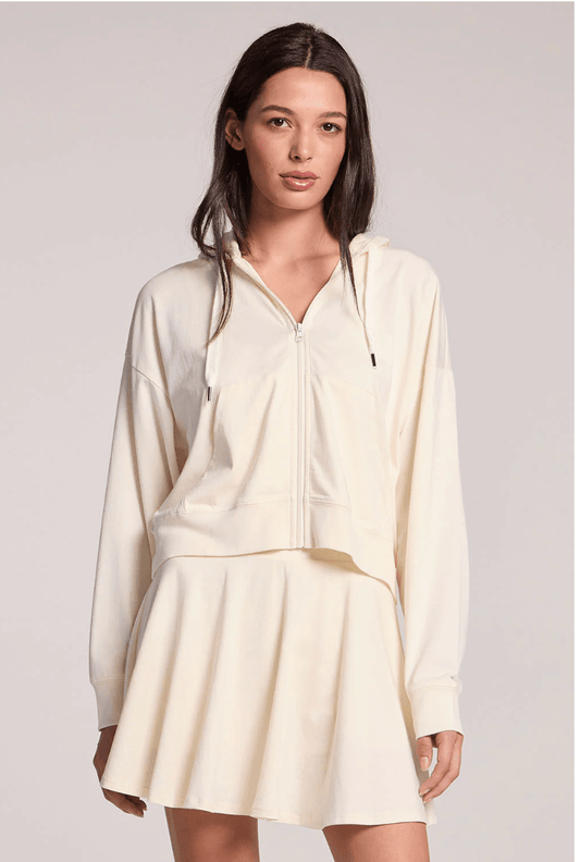 Abilena zip up in coconut milk - Heart On A Hanger