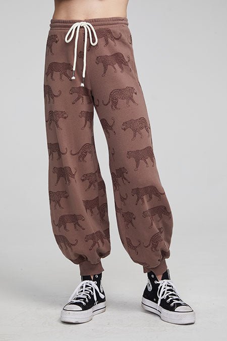 Allover leopards sweatpants - Heart On A Hanger