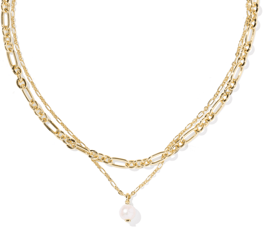Ashton multi strand pearl necklace - Heart On A Hanger