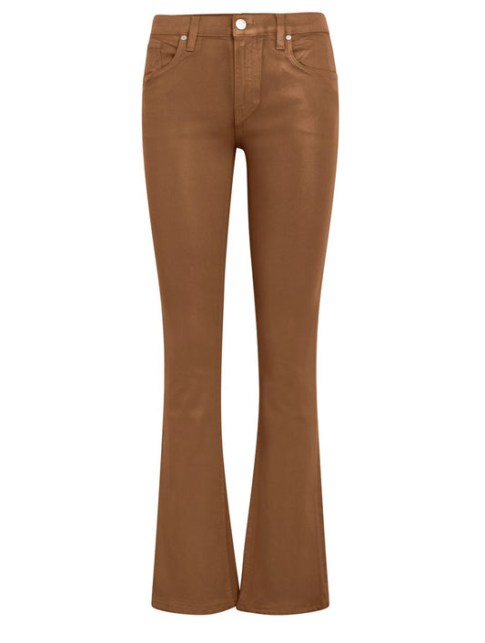 Barbara high rise baby boot in coated caramel - Heart On A Hanger