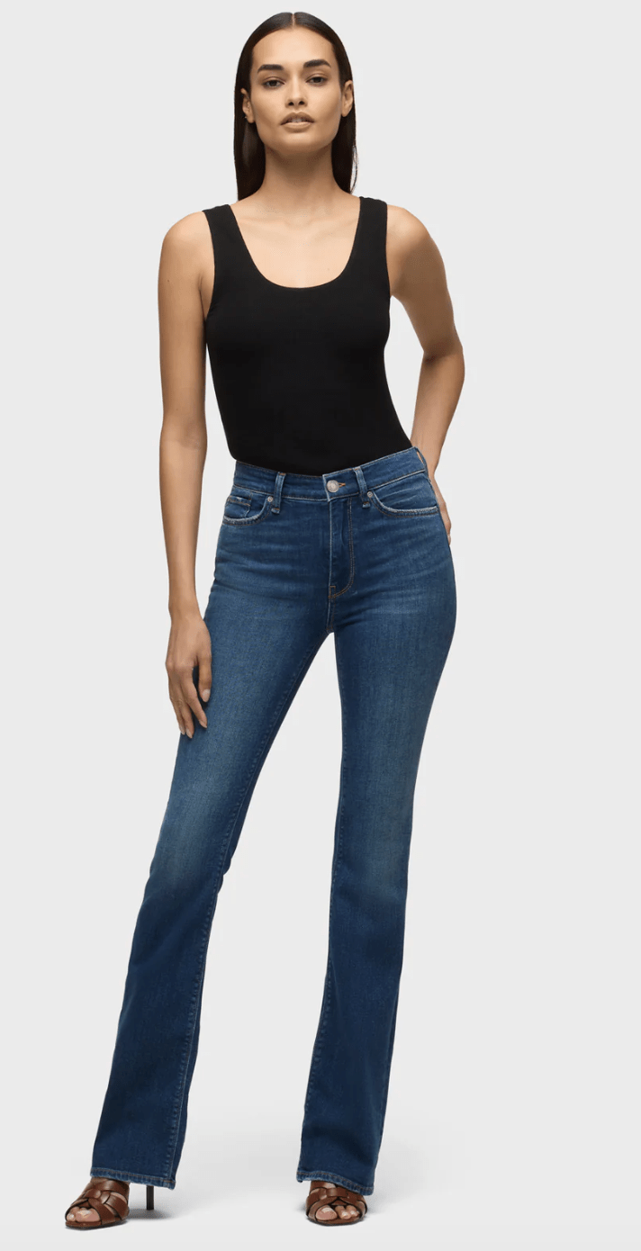 Barbara high rise bootcut in cyclone - Heart On A Hanger