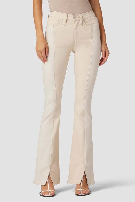 Barbara high - rise bootcut slit hem jean - Heart On A Hanger