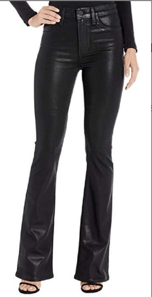 Barbara high waist coated bootcut jean - Heart On A Hanger