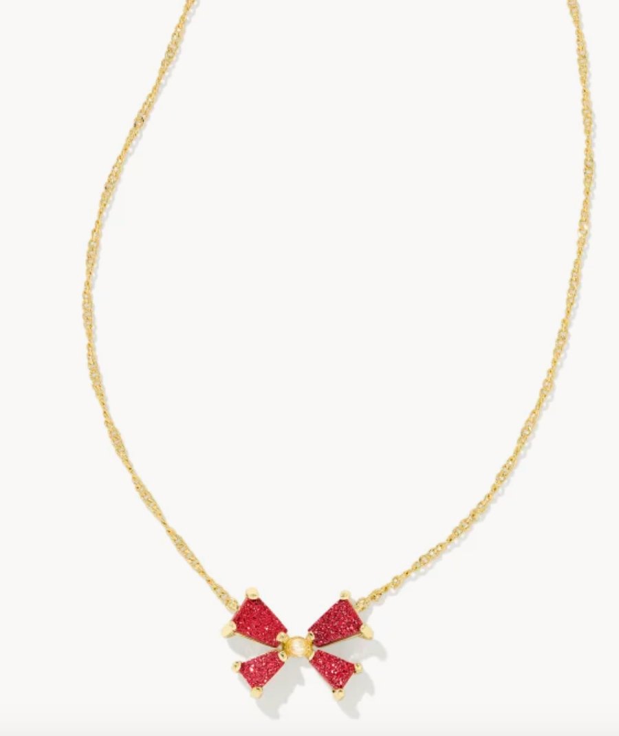 Blair bow small short necklace - Heart On A Hanger