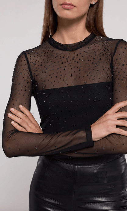 Brody crystal bodysuit - Heart On A Hanger