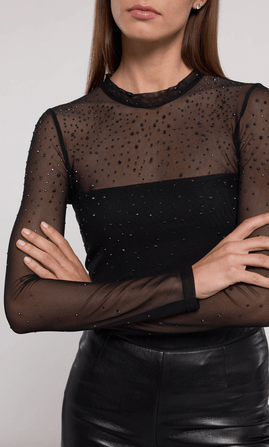 Brody crystal bodysuit - Heart On A Hanger