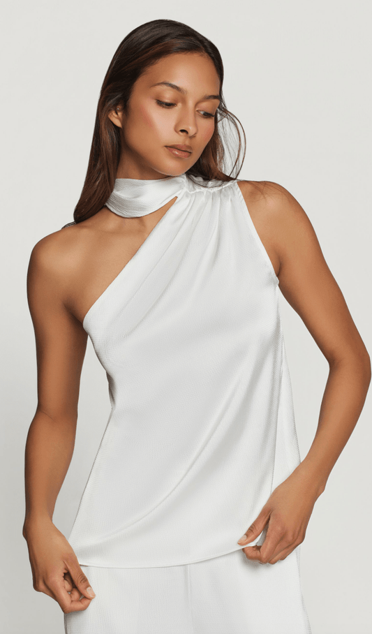 Calliope hammered scarf blouse - Heart On A Hanger