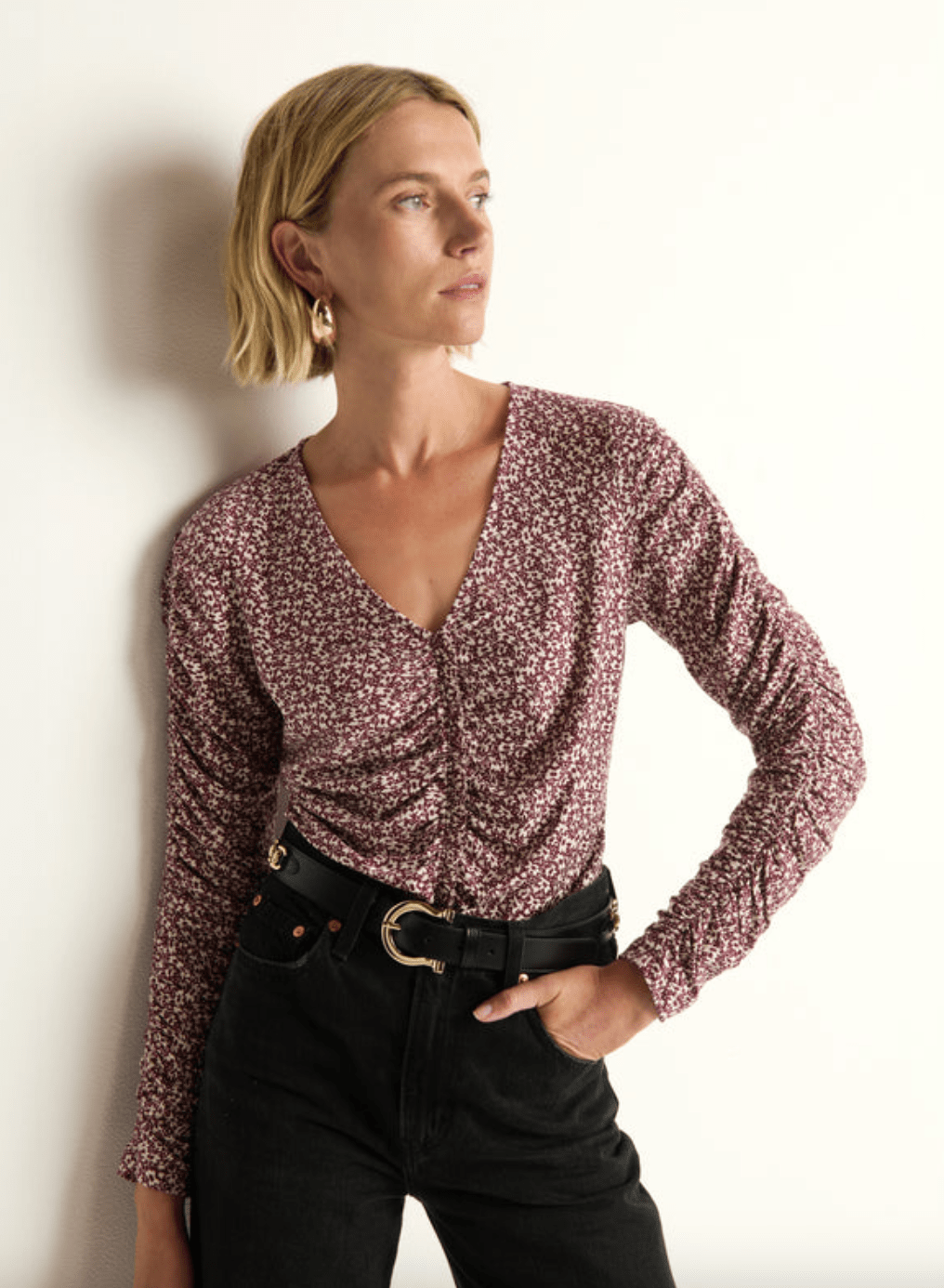 Colette tee in winter floral - Heart On A Hanger