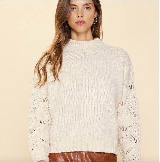 Cream sweater - Heart On A Hanger