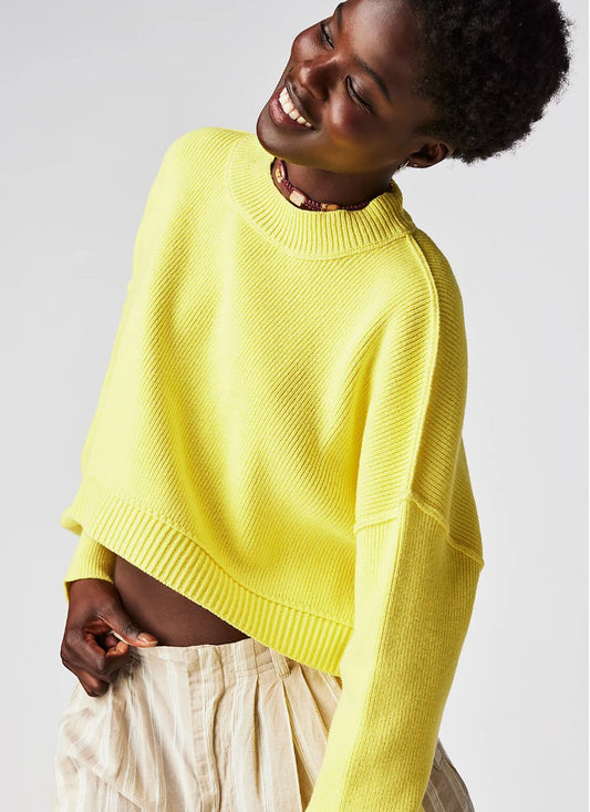 Easy street crop pullover - Heart On A Hanger