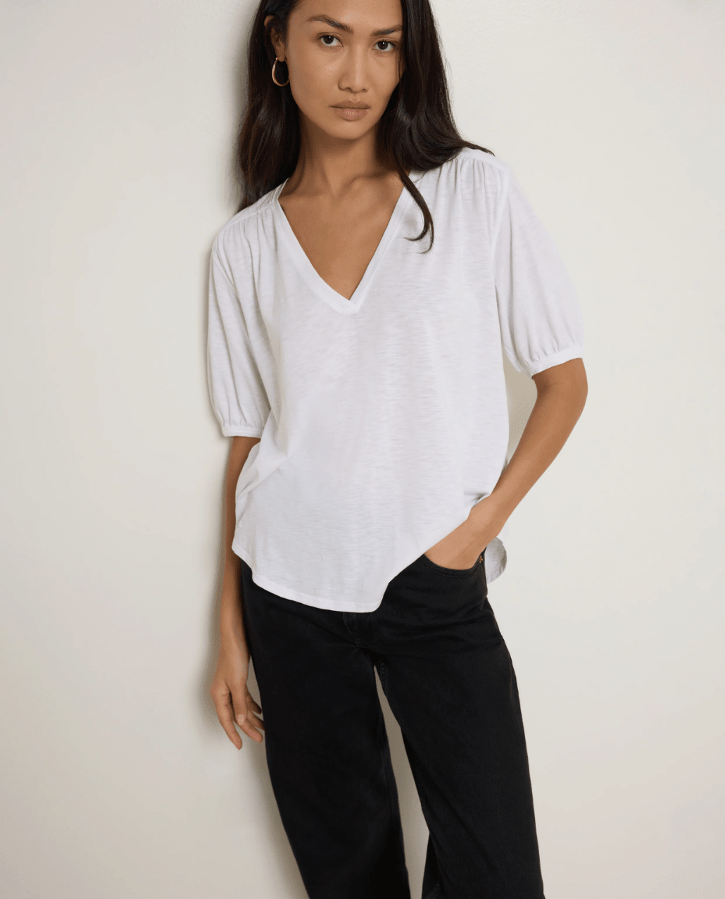 Edi shirred tee - Heart On A Hanger