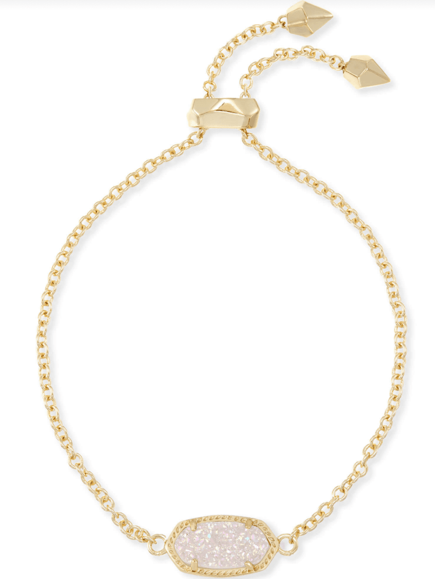 Elaina bracelet gold iridescent drusy - Heart On A Hanger