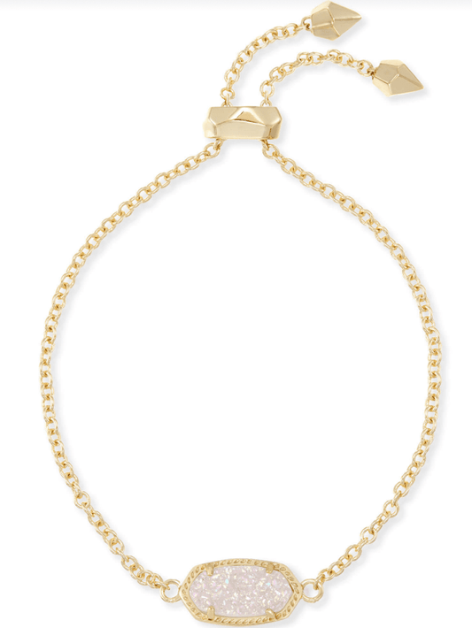 Elaina bracelet gold iridescent drusy - Heart On A Hanger