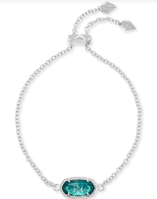 Elaina delicate chain bracelet in london blue - Heart On A Hanger
