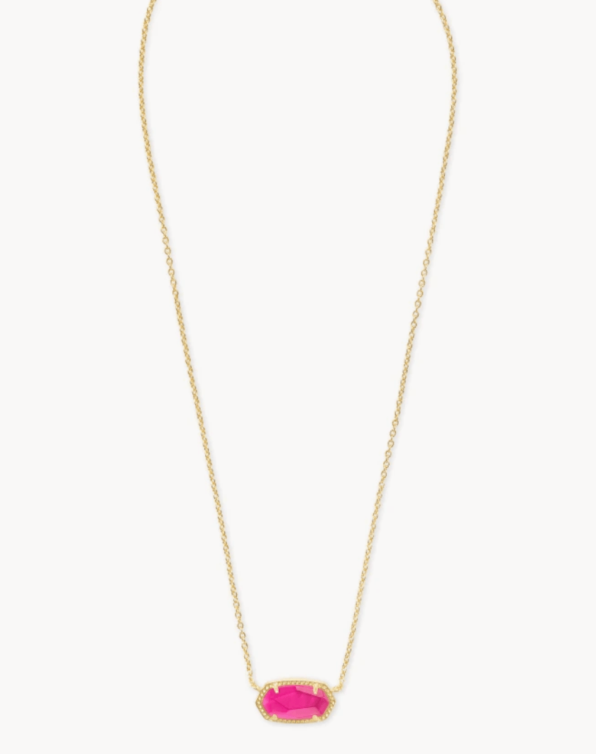 Elisa gold azelea illusion necklace - Heart On A Hanger