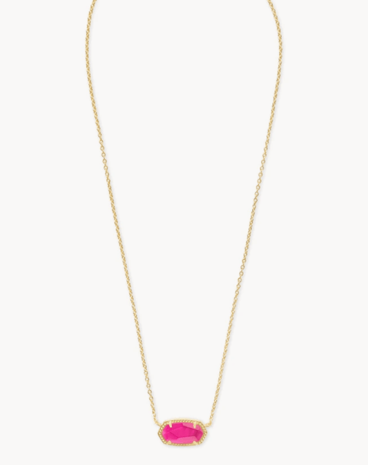 Elisa gold azelea illusion necklace - Heart On A Hanger