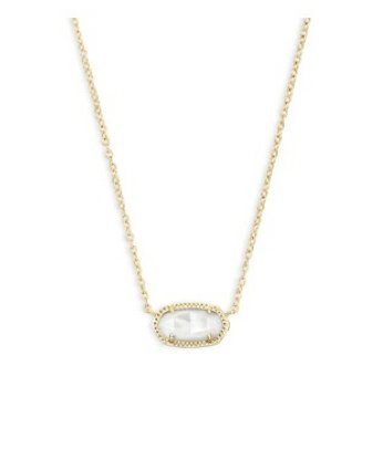 Elisa Necklace Gold Dichroic Glass - Heart On A Hanger