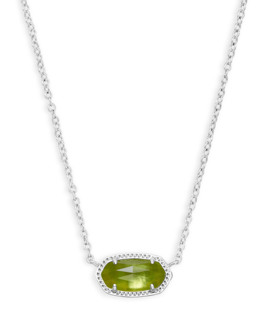Elisa necklace in rhode peridot illusion - Heart On A Hanger