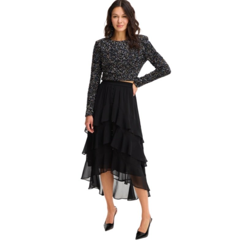 Ella midi skirt in black - Heart On A Hanger