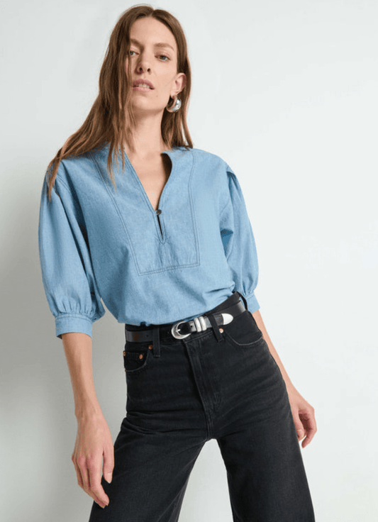 Emmett top in chambray - Heart On A Hanger