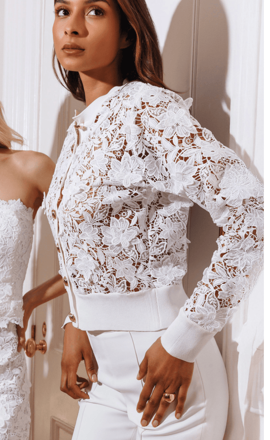 Erin 3d butterfly lace cardigan - Heart On A Hanger