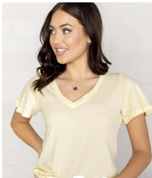 Fallon Flutter Tee - Heart On A Hanger