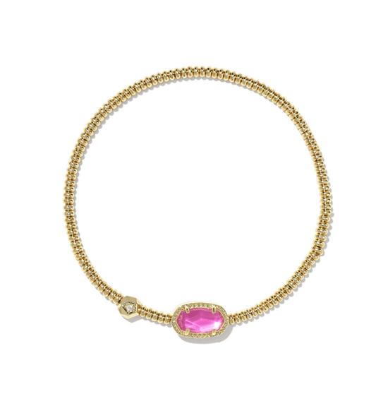 Grayson stretch bracelet in gold azalea illusion - Heart On A Hanger